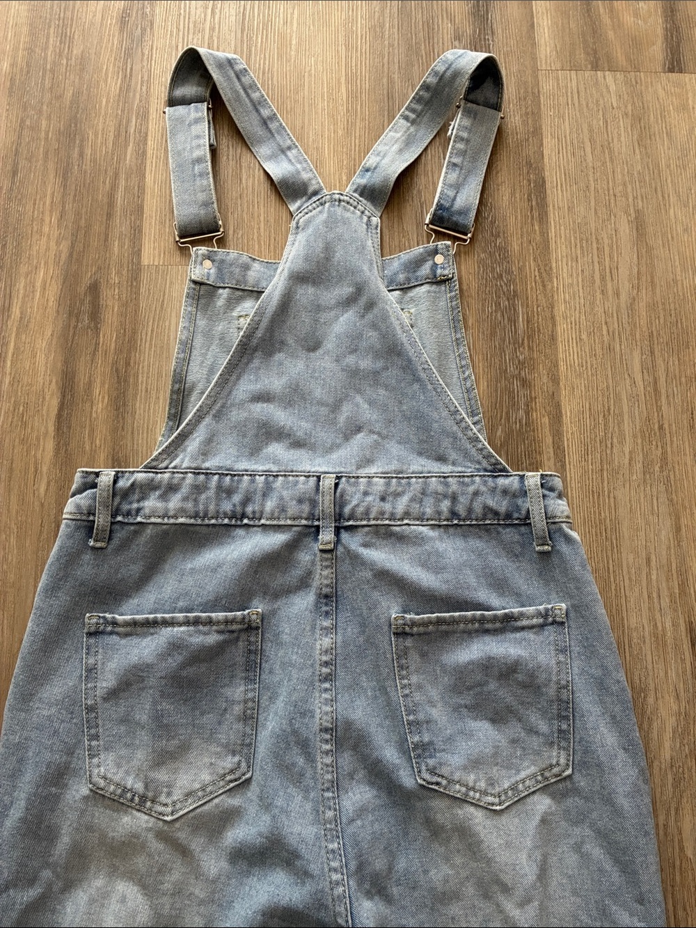 Distressed Denim Overalls - Picture 12 of 12